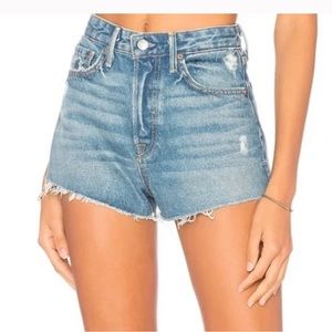 GRLFRND DENIM - Cindy Denim Shorts in Psychedelic Shack